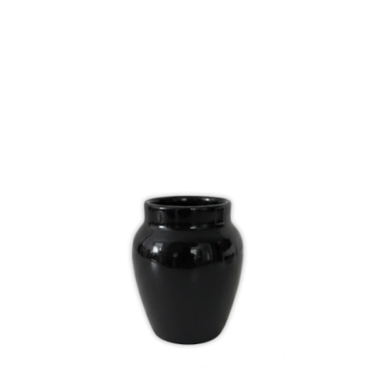 Cantarito Tequilero Esmaltado Negro (2oz) — Barro Artesanal